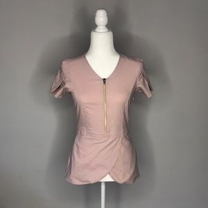 Pink scrub top